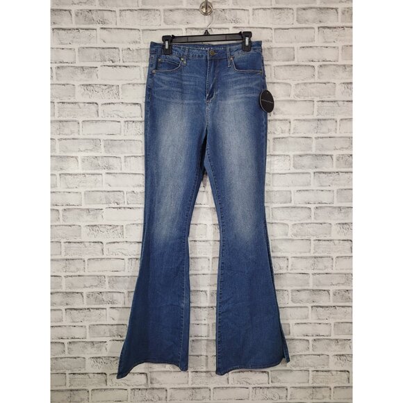NWT Articles of Society Bridgette Split Hem Flare Jeans Size 7 - Picture 2 of 7